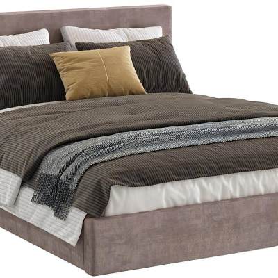 BED CUSHY UPHOLSTERED PLATFROM BED